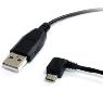 STARTECH 6 ft USB to Left Angle Micro USB Cable