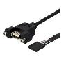 STARTECH 3ft Panel Mount USB A / USB Header Cable