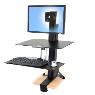 ERGOTRON WORKFIT S SINGLE HD WITH WORKSURFACE