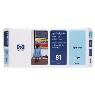 HP 81 Lt Cyan Dye Printhead and Cleaner C49