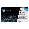 HP 504A BLACK LJ TONER CART CE250A