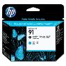 HP HP 91 Matte Black and Cyan Printhead