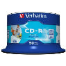 VERBATIM CD-R 80Min 50Pk WHT InkJet 52x