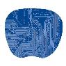 KENSINGTON SUPER THIN MOUSE PAD - 1MM BLUE