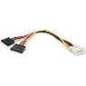 STARTECH 12 LP4 to 2x SATA Power Y Cable Adapter