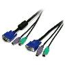 STARTECH 6 ft 3-in-1 PS/2 KVM Cable