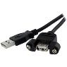 STARTECH 1 ft Panel Mount USB Cable A to A - F/M