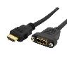 STARTECH 3 ft HDMI Cable for Panel Mount - F/M