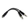STARTECH 3.5mm 3 Pin Headset Splitter