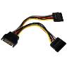 STARTECH 6in SATA Power Y Splitter Cable Adapter
