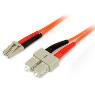 STARTECH 2m MM Fiber Patch Cable LC - SC