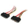 STARTECH 12in 22 Pin SATA Power/Data Ext Cable