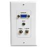 STARTECH 15-Pin Female VGA Wall Plate with 3.5mm