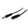 STARTECH 1m Slim 3.5mm Stereo Extension Cable M/F