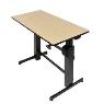 ERGOTRON WorkFit-D Birch Wood Grain
