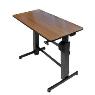 ERGOTRON WorkFit-D Melamine Walnut Wood Grain