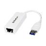 STARTECH USB 3.0 to Ethernet Adapter - White