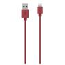 BELKIN SYNC/CHARGE CBL 2.1A LTG 4' RED