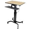 ERGOTRON WorkFit-PD Melamine Natural Wood Grain