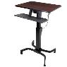 ERGOTRON WorkFit-PD Melamine Walnut Wood Grain