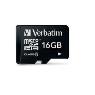 VERBATIM Micro SDHC 16GB (Class 10)
