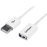 STARTECH 3m White USB 2.0 Extension Cable - M/F