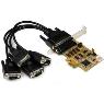 STARTECH 4 Port PCIe RS232 Serial Card w/ ESD