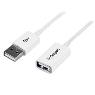STARTECH 2m White USB 2.0 Extension Cable - M/F