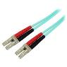STARTECH 3m Aqua MM 50 LC to LC Fiber Patch Cable