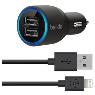 BELKIN Dual Car Charger 2.1a Lghtning/Sync Cble