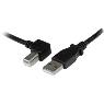 STARTECH 1m USB 2.0 A to Left Angle B Cable M/M