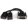 STARTECH 8in DMS-59 to Dual DisplayPort Cable