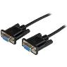 STARTECH 1m Black DB9 RS232 Null Modem Cable FF