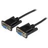 STARTECH 2m Black DB9 RS232 Null Modem Cable FF