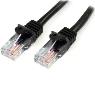 STARTECH 2m Black Snagless UTP Cat5e Patch Cable