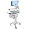 ERGOTRON STYLEVIEW CART WITH LCD PIVOT 4 DRAWERS