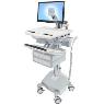 ERGOTRON CART WITH LCD ARM LIFE POWERED 2 DRAWERS