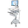 ERGOTRON SV CART LCD PIVOT LIFE POWERED 1 DRAWER