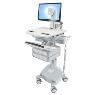 ERGOTRON SV CART LCD PIVOT LIFE POWERED 2 DRAWERS