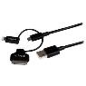 STARTECH 1mLightning/Dock/MicroUSBtoUSBCable