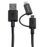 STARTECH 1mLigthningorMicroUSBtoUSBCable