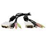STARTECH 4-in-1 USB DVI KVM Switch Cable w/ Audio