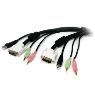STARTECH 3m 4-in-1 USB DVI KVM Cable w/ Audio