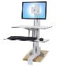 ERGOTRON WORKFIT-S SINGLE LD WORKSURFACE WHITE