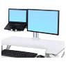 ERGOTRON WORKFIT LCD & LAPTOP KIT WHITE