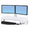 ERGOTRON WORKFIT DUAL MONITOR KIT WHITE