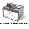 APC - SCHNEIDER 1 X RBC48 BATTERY + INSTALLATION SERVICE
