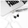 COMPULOCKS COILED CABLE WITH PERIPHERAL SECRTY TRAP