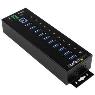 STARTECH 10 Port Industrial USB 3.0 Hub - Metal