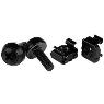 STARTECH M5 Screws & Cage Nuts - 100 Pack Black
